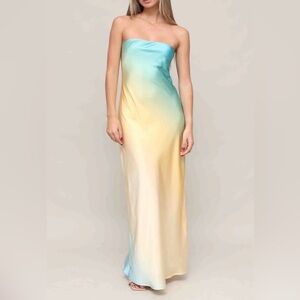 NWT  Robertson & Rodeo Elegant Gradient Strapless Dress size M